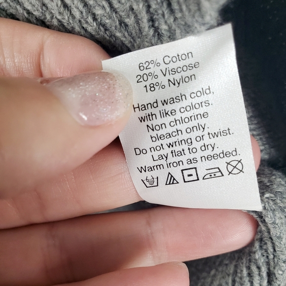 Madewell Grey Tie Cuff Pullover Sweater Size Small - Picture 7 of 8